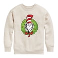 thumbnail image 1 of The Cat in the Hat - Cat Wreath - Toddler And Youth Crewneck Fleece Sweatshirt, 1 of 5