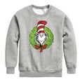 thumbnail image 1 of The Cat in the Hat - Cat Wreath - Toddler And Youth Crewneck Fleece Sweatshirt, 1 of 5