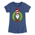 thumbnail image 1 of Cat in the Hat - Cat Wreath - Toddler And Youth Girls Short Sleeve Graphic T-Shirt, 1 of 6