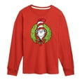 thumbnail image 1 of The Cat in the Hat - Cat Wreath - Toddler And Youth Long Sleeve Graphic T-Shirt, 1 of 5