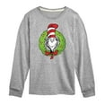 thumbnail image 1 of The Cat in the Hat - Cat Wreath - Toddler And Youth Long Sleeve Graphic T-Shirt, 1 of 5