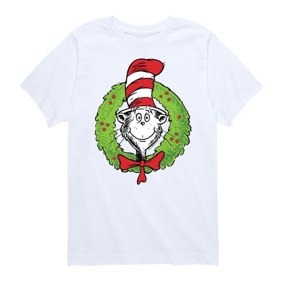The Cat in the Hat - Cat Wreath - Toddler And Youth Short Sleeve Graphic T-Shirt