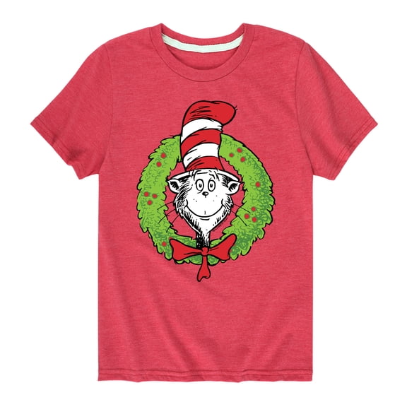 The Cat in the Hat - Cat Wreath - Toddler And Youth Short Sleeve Graphic T-Shirt