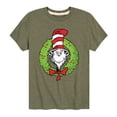 thumbnail image 1 of The Cat in the Hat - Cat Wreath - Toddler And Youth Short Sleeve Graphic T-Shirt, 1 of 5