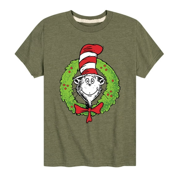 The Cat in the Hat - Cat Wreath - Toddler And Youth Short Sleeve Graphic T-Shirt
