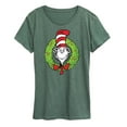 thumbnail image 1 of The Cat in the Hat - Cat Wreath - Women's Short Sleeve Graphic T-Shirt, 1 of 5
