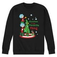 thumbnail image 1 of Cat in the Hat - Christmas Is A Family Thing - Men's Crew Neck Fleece Pullover, 1 of 6