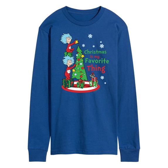 Cat in the Hat - Christmas Is A Family Thing - Men's Long Sleeve T-Shirt