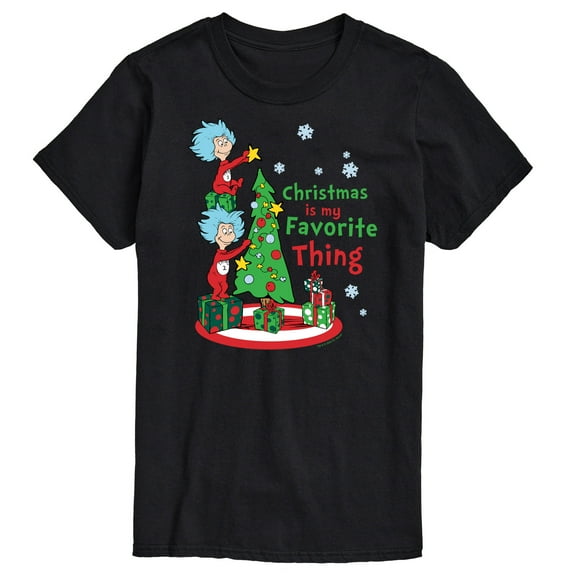 Cat in the Hat - Christmas Is A Family Thing - Men's Short Sleeve Graphic T-Shirt