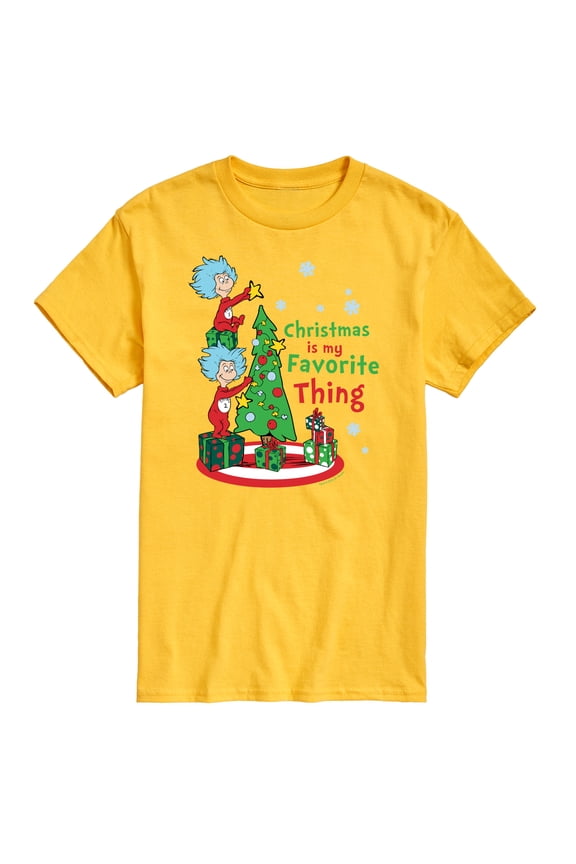 Cat in the Hat - Christmas Is A Family Thing - Men's Short Sleeve Graphic T-Shirt