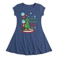 thumbnail image 1 of Cat in the Hat - Christmas Is A Family Thing  - Toddler And Youth Girls Fit And Flare Dress, 1 of 1