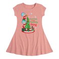 thumbnail image 1 of Cat in the Hat - Christmas Is A Family Thing  - Toddler And Youth Girls Fit And Flare Dress, 1 of 1