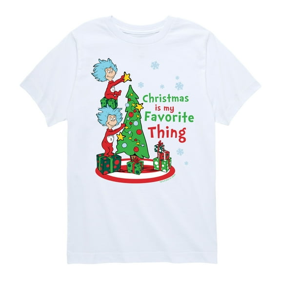 Cat in the Hat - Christmas Is A Family Thing - Toddler And Youth Short Sleeve Graphic T-Shirt