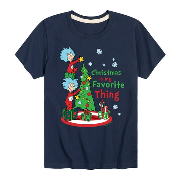 Cat in the Hat - Christmas Is A Family Thing - Toddler And Youth Short Sleeve Graphic T-Shirt
