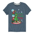 thumbnail image 1 of Cat in the Hat - Christmas Is A Family Thing - Toddler And Youth Short Sleeve Graphic T-Shirt, 1 of 5