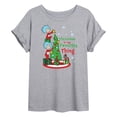 thumbnail image 1 of Cat in the Hat - Christmas Is A Family Thing - Women's Oversized T-Shirt, 1 of 6