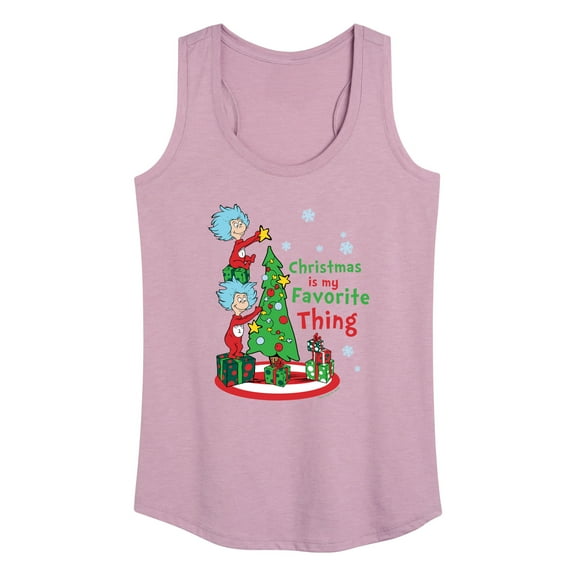 Cat in the Hat - Christmas Is A Family Thing - Women's Racerback Tank Top