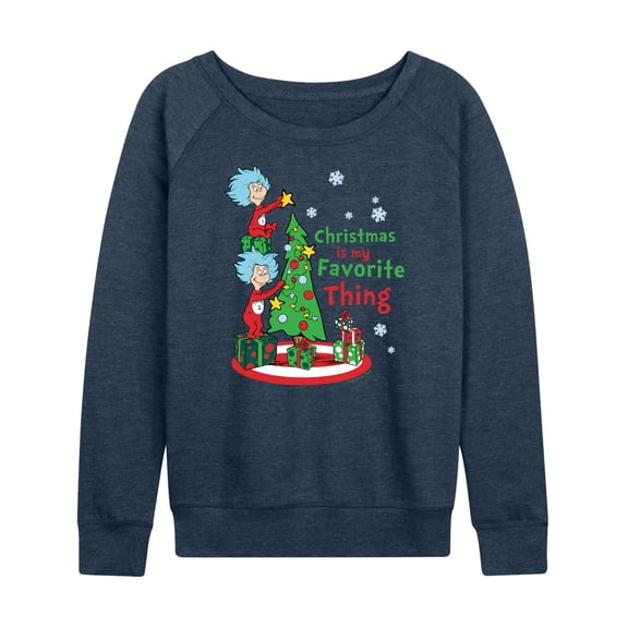 Cat in the Hat - Christmas Is A Family Thing - Women's Raglan Graphic T-Shirt