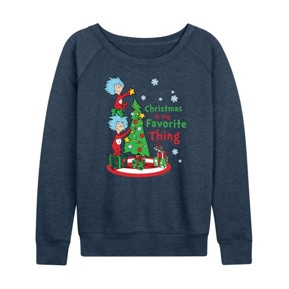 Cat in the Hat - Christmas Is A Family Thing - Women's Raglan Graphic T-Shirt