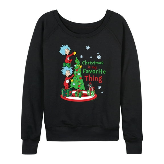 Cat in the Hat - Christmas Is A Family Thing - Women's Raglan Graphic T-Shirt