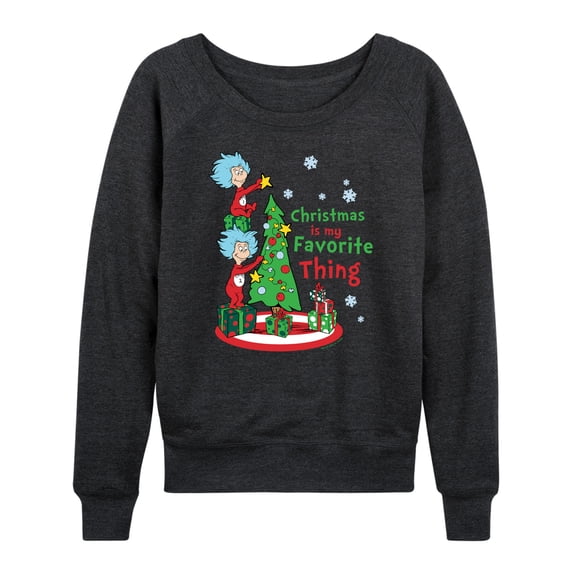 Cat in the Hat - Christmas Is A Family Thing - Women's Raglan Graphic T-Shirt