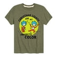 thumbnail image 1 of The Cat in the Hat - Christmas Lights Are My Favorite Color - Toddler And Youth Short Sleeve Graphic T-Shirt, 1 of 5