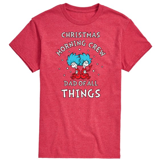 The Cat in the Hat - Christmas Morning Crew Dad - Men's Short Sleeve Graphic T-Shirt