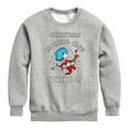 thumbnail image 1 of Cat in the Hat - Christmas Morning Crew Thing 2 - Toddler And Youth Crewneck Fleece Sweatshirt, 1 of 5