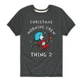thumbnail image 1 of Cat in the Hat - Christmas Morning Crew Thing 2 - Toddler And Youth Short Sleeve Graphic T-Shirt, 1 of 5