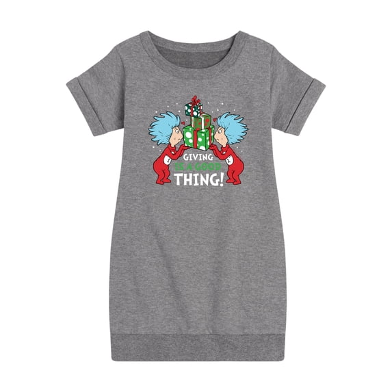 Cat in the Hat - Giving Is A Good Thing - Toddler And Youth Girls Fleece Dress