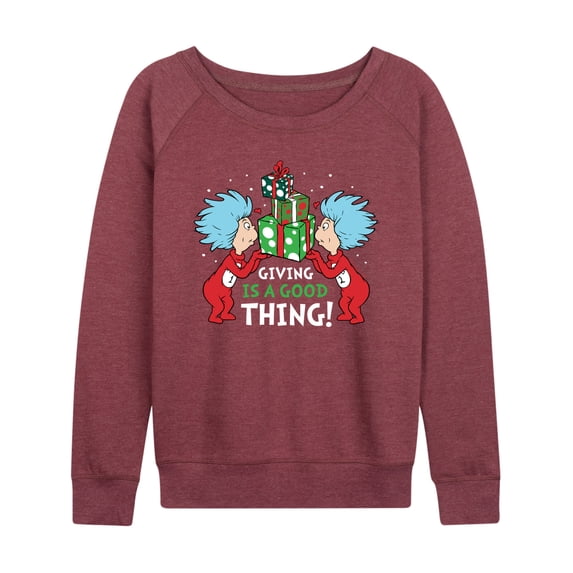 Cat in the Hat - Giving Is A Good Thing - Women's Raglan Graphic T-Shirt