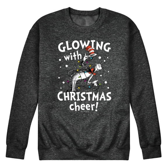 The Cat in the Hat - Glowing Christmas Cheer - Men's Crew Neck Fleece Pullover