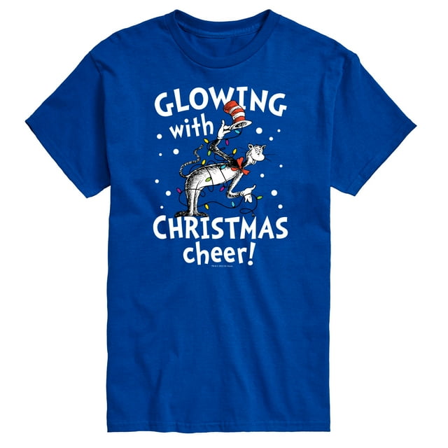 Cat in the Hat - Glowing Christmas Cheer - Men's Short Sleeve Graphic T-Shirt