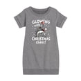 thumbnail image 1 of Cat in the Hat - Glowing Christmas Cheer  - Toddler And Youth Girls Fleece Dress, 1 of 1