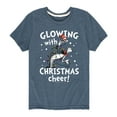 thumbnail image 1 of Cat in the Hat - Glowing Christmas Cheer - Toddler And Youth Short Sleeve Graphic T-Shirt, 1 of 5