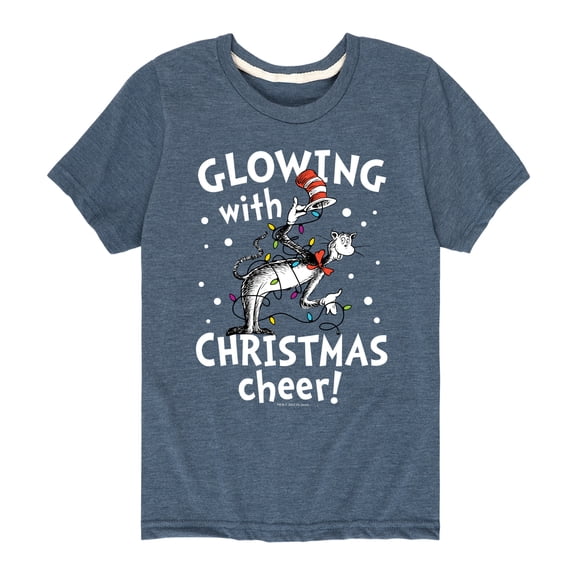 Cat in the Hat - Glowing Christmas Cheer - Toddler And Youth Short Sleeve Graphic T-Shirt