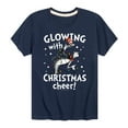 thumbnail image 1 of Cat in the Hat - Glowing Christmas Cheer - Toddler And Youth Short Sleeve Graphic T-Shirt, 1 of 5