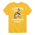 thumbnail image 1 of Cat in the Hat - Glowing Christmas Cheer - Toddler And Youth Short Sleeve Graphic T-Shirt, 1 of 5