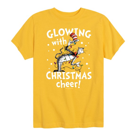 Cat in the Hat - Glowing Christmas Cheer - Toddler And Youth Short Sleeve Graphic T-Shirt