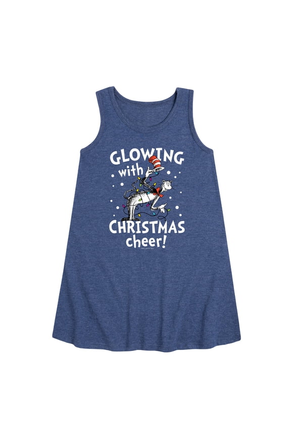- Glowing Christmas Cheer - Toddler and Youth Girls A-line Dress