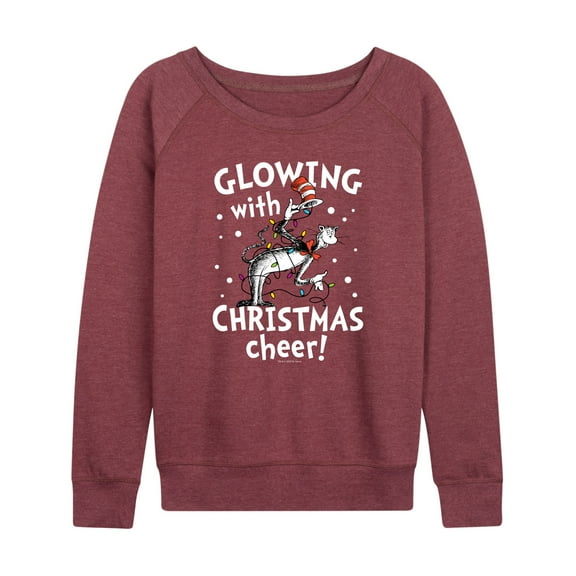 The Cat in the Hat - Glowing Christmas Cheer - Women's Raglan Graphic T-Shirt