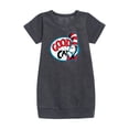 thumbnail image 1 of The Cat in the Hat - Good Cat - Toddler & Youth Girls Fleece Dress, 1 of 3