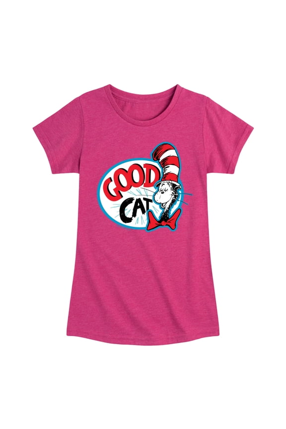 - Good Cat - Toddler & Youth Girls Short Sleeve Graphic T-Shirt