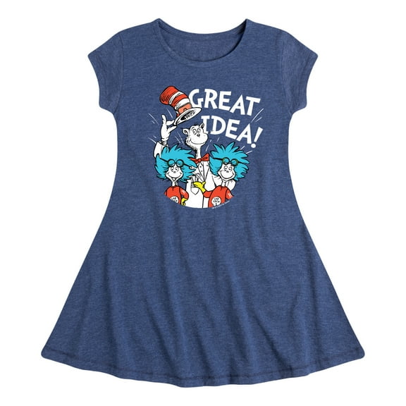 Cat in the Hat - Great Idea - Toddler And Youth Girls Fit And Flare Dress