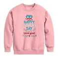 thumbnail image 1 of Cat in the Hat - Happy Fathers Day Thing 1 Thing 2 - Toddler And Youth Crewneck Fleece Sweatshirt, 1 of 4