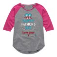 thumbnail image 1 of Cat in the Hat - Happy Fathers Day Thing 1 Thing 2 - Toddler And Youth Girls Raglan Graphic T-Shirt, 1 of 5