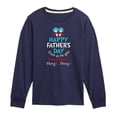 thumbnail image 1 of Cat in the Hat - Happy Fathers Day Thing 1 Thing 2 - Toddler And Youth Long Sleeve Graphic T-Shirt, 1 of 5