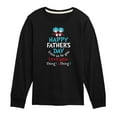 thumbnail image 1 of Cat in the Hat - Happy Fathers Day Thing 1 Thing 2 - Toddler And Youth Long Sleeve Graphic T-Shirt, 1 of 5
