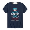 thumbnail image 1 of Cat in the Hat - Happy Fathers Day Thing 1 Thing 2 - Toddler And Youth Short Sleeve Graphic T-Shirt, 1 of 5