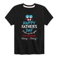 thumbnail image 1 of Cat in the Hat - Happy Fathers Day Thing 1 Thing 2 - Toddler And Youth Short Sleeve Graphic T-Shirt, 1 of 5